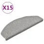 Treppenstufenmatten 15 Stück hellgrau 65x24x4 cm von vidaXL, Treppenmatten - Ref: Foro24-322371, Preis: 66,11 €, Rabatt: %