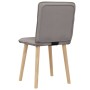 Sillas de comedor 2 unidades tela gris taupé