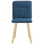 Sillas de comedor 2 unidades tela azul