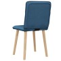 Sillas de comedor 2 unidades tela azul
