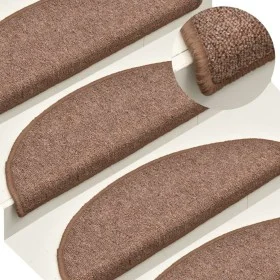 Stair tread mats 15 pcs brown 65x24x4 cm by vidaXL, Stair mats - Ref: Foro24-322367, Price: 70,71 €, Discount: %