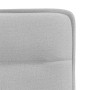 Sillas de comedor 2 uds tela gris nube