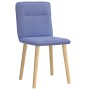 Sillas de comedor 2 uds tela azul jeans