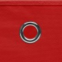 Cajas de almacenaje 4 uds tela rojo 32x32x32 cm