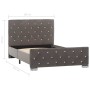 Estructura de cama de terciopelo gris 100x200 cm de vidaXL, Camas y somieres - Ref: Foro24-286830, Precio: 224,10 €, Descuent...