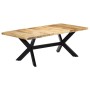 Esstisch aus massivem Mangoholz, 200 x 100 x 75 cm von vidaXL, Küchen- und Esstische - Ref: Foro24-247427, Preis: 493,04 €, R...