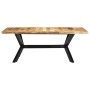Esstisch aus massivem Mangoholz, 200 x 100 x 75 cm von vidaXL, Küchen- und Esstische - Ref: Foro24-247427, Preis: 493,04 €, R...