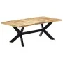 Esstisch aus massivem Mangoholz, 200 x 100 x 75 cm von vidaXL, Küchen- und Esstische - Ref: Foro24-247427, Preis: 485,05 €, R...