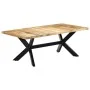 Esstisch aus massivem Mangoholz, 200 x 100 x 75 cm von vidaXL, Küchen- und Esstische - Ref: Foro24-247427, Preis: 485,05 €, R...