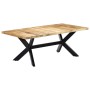 Esstisch aus massivem Mangoholz, 200 x 100 x 75 cm von vidaXL, Küchen- und Esstische - Ref: Foro24-247427, Preis: 493,04 €, R...
