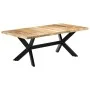 Esstisch aus massivem Mangoholz, 200 x 100 x 75 cm von vidaXL, Küchen- und Esstische - Ref: Foro24-247427, Preis: 485,05 €, R...