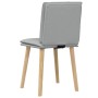 Sillas de comedor giratorias 2 unidades tela gris claro
