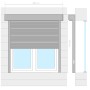 Anthrazitgraues Aluminiumrollo 100x120 cm von vidaXL, Fensterläden - Ref: Foro24-144979, Preis: 180,59 €, Rabatt: %