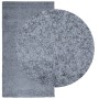 Alfombra peluda de pelo largo moderna PAMPLONA azul 60x110 cm