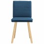 Sillas de comedor 2 unidades tela azul