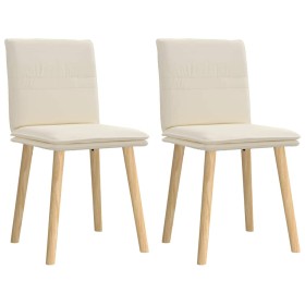 Sillas de comedor 2 unidades lino Sillas de comedor 2 unidades lino