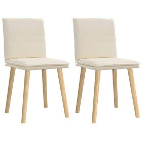 Sillas de comedor 2 unidades lino Sillas de comedor 2 unidades lino