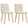 Sillas de comedor 2 unidades lino