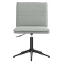 Silla de comedor terciopelo gris claro