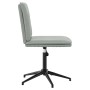 Silla de comedor terciopelo gris claro