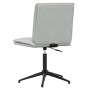 Silla de comedor terciopelo gris claro