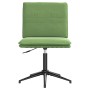 Silla de comedor de terciopelo verde claro