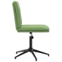 Silla de comedor de terciopelo verde claro