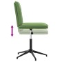 Silla de comedor de terciopelo verde claro