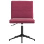 Silla de comedor terciopelo rojo tinto