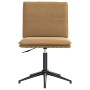 Silla de comedor de terciopelo marrón