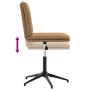 Silla de comedor de terciopelo marrón