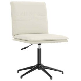 Silla de comedor de terciopelo crema Silla de comedor de terciopelo crema