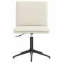 Silla de comedor de terciopelo crema