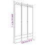 Three-panel room divider in anthracite gray fabric, 120x200 cm. by vidaXL, Room dividers - Ref: Foro24-350148, Price: 33,81 €...