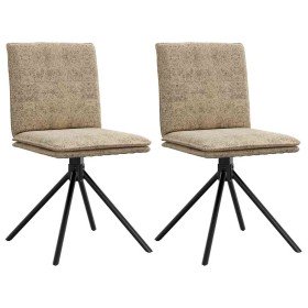 Silla de comedor de cuero sintético gris claro Silla de comedor de cuero sintético gris claro