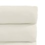 Sillas de comedor 2 unidades terciopelo crema