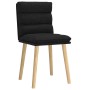 Sillas de comedor 2 unidades tela negro