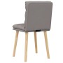Sillas de comedor 2 unidades tela gris taupé