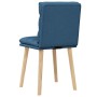 Sillas de comedor 2 unidades tela azul