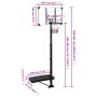 Transparenter Basketballkorb aus Polycarbonat 256-361 cm von vidaXL, Basketballkörbe - Ref: Foro24-93650, Preis: 173,94 €, Ra...