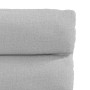Sillas de comedor 2 uds tela gris nube
