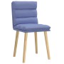 Sillas de comedor 2 uds tela azul jeans