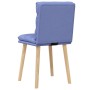 Sillas de comedor 2 uds tela azul jeans