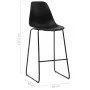 Küchenhocker 2 Einheiten aus schwarzem Kunststoff von vidaXL, Küchenhocker - Ref: Foro24-281501, Preis: 142,02 €, Rabatt: %