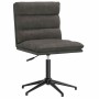 Silla de comedor de cuero sintético negra