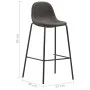Kitchen stools 4 units dark gray fabric by vidaXL, Kitchen stools - Ref: Foro24-281526, Price: 213,27 €, Discount: %