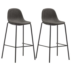 Kitchen stools 2 units dark gray fabric by vidaXL, Kitchen stools - Ref: Foro24-281525, Price: 164,00 €, Discount: %