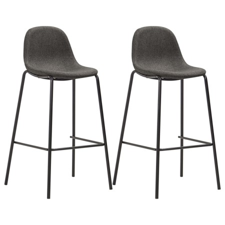 Küchenhocker 2 Einheiten dunkelgrauer Stoff von vidaXL, Küchenhocker - Ref: Foro24-281525, Preis: 164,00 €, Rabatt: %