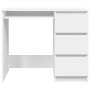 Weißer Sperrholzschreibtisch 90x45x76 cm von vidaXL, Schreibtische - Ref: Foro24-801373, Preis: 98,87 €, Rabatt: %