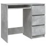 Escritorio de madera contrachapada gris hormigón 90x45x76 cm de vidaXL, Escritorios - Ref: Foro24-801377, Precio: 90,16 €, De...